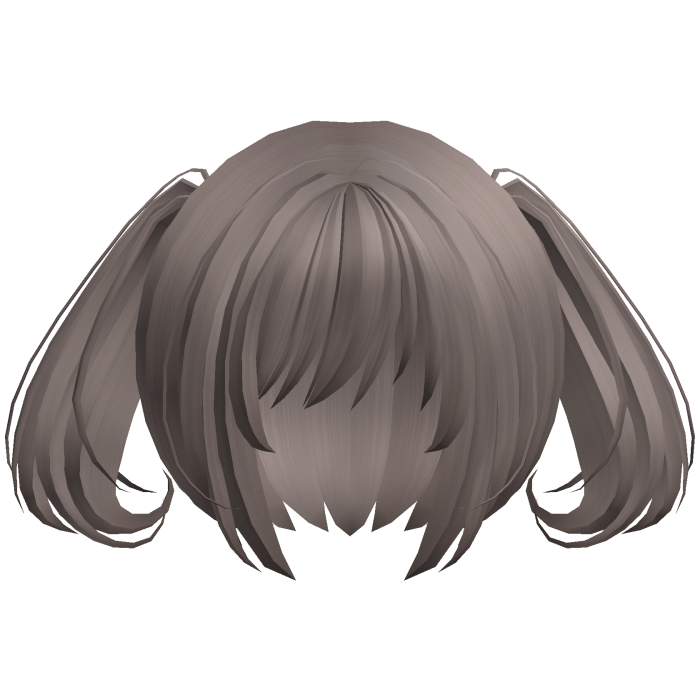 moe swirl kawaii soft ponytails ash brown