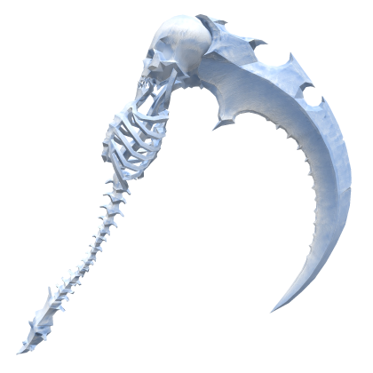 Light Blue Horror Bone Skeleton Scythe Roblox item