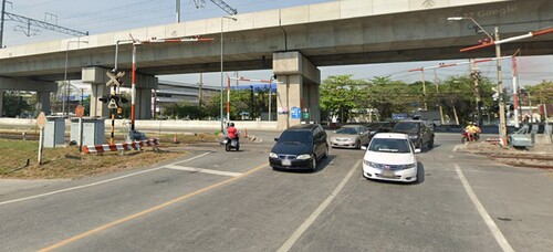 Thailand Railroad Crossing Bangkok