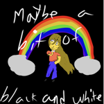 Black and white nah rainbow