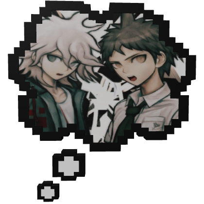 Nagito and Hajime DANGANRONPA | Thinking Bubble  Roblox item
