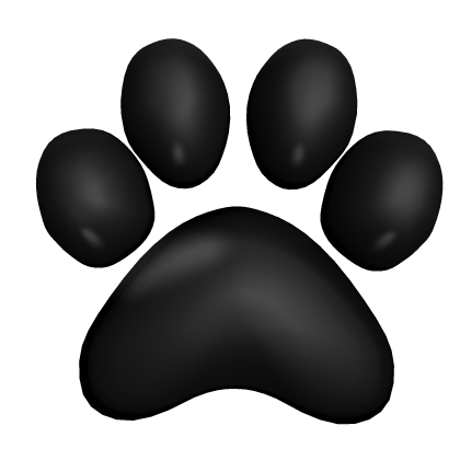 [R6] Right Black Paw Roblox item