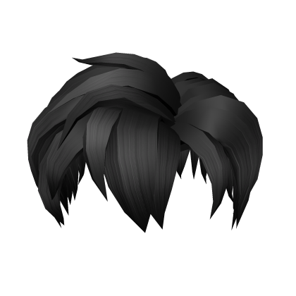 Black Messy Boy Hair Roblox item