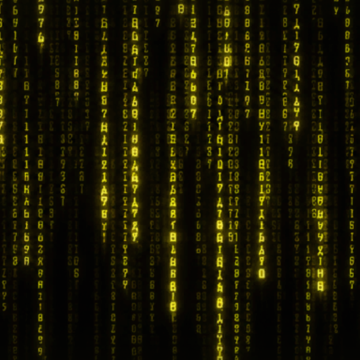 Yellow Code Rain