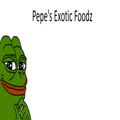 Pepe's Exotic Foodz Roblox decal