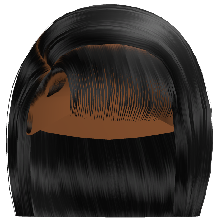 𝓭 Side Part Bob w/ Bangs (Black)