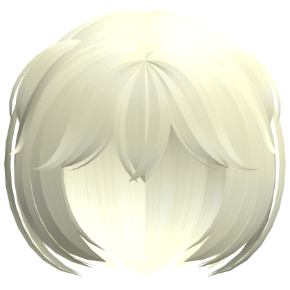 blonde fluffy cutecore moe bob hair