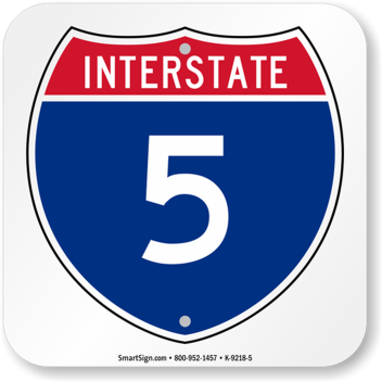 lists of interstate highways in california