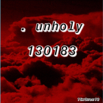 . unholy