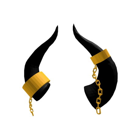 Black chained horns