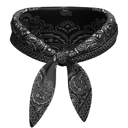 3.0 Neck Bandana Scarf Black 70s Necklace Goofy