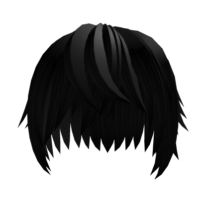 Cute Anime Schoolboy Hair In Black Roblox item