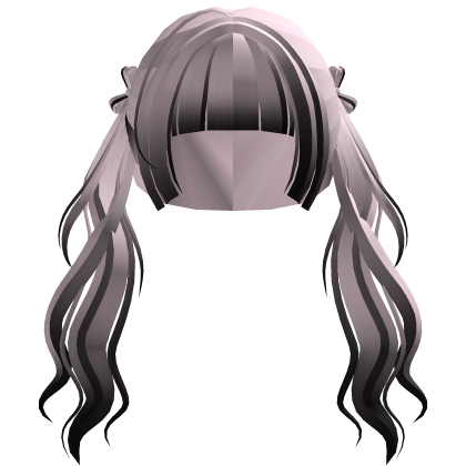 ♡ Long Messy Pigtails Pink/Black ♡ Roblox item