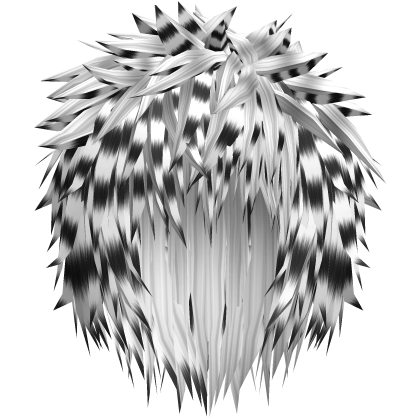 Snow Leopard Messy Anime Spiky Gothic Emo Boy Hair Roblox item