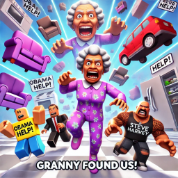 GRANNY ESCAPE OBBY… WHY IS STEVE HARVEY HERE?!