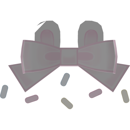 ♡ cutesi light pink cupcake bow w/ sprinkles