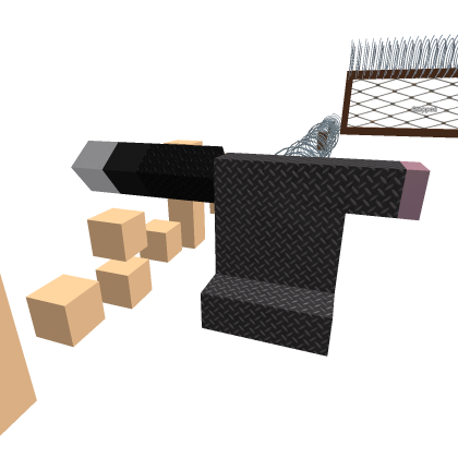 Bunker with jeep and weapons