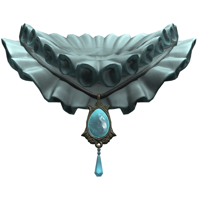 Light Blue Jester Neck Ruffle 1.0