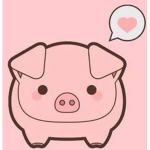 Piggy Pig whit heart