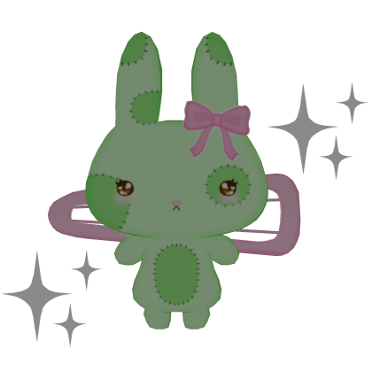 🧟🐰 kawaii halloween zombie bunny hairclip Roblox item