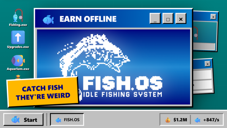 [BETA] FISH.OS - SIMULADOR DE PESCA OCIOSA screenshot 1