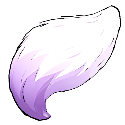 purple anime fox tail