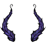 Majestic Burple Butterfly Horns