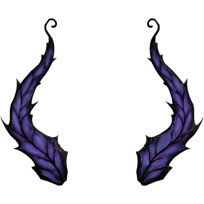 (In Group Store) Majestic Burple Butterfly Horns