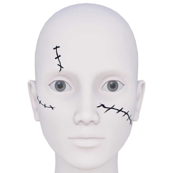 Stitched Face Makeup v1