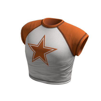 Y2k Baby Tee Orange