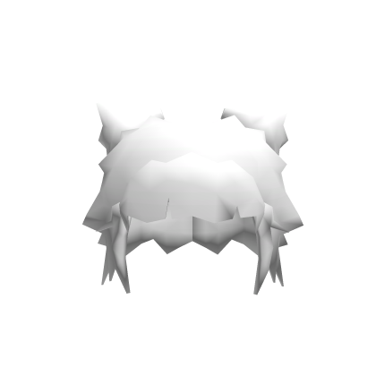 White Low Poly Hair Space Buns Roblox item