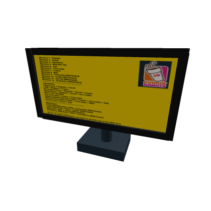 iBuild Very Small Dunkin Donuts Menu -TV