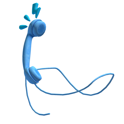 blue cute wired telephone thumbnail