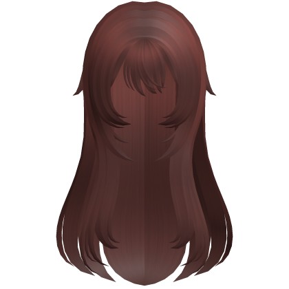 red soft wispy long shoujo girl hair