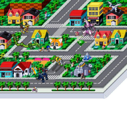 The town
