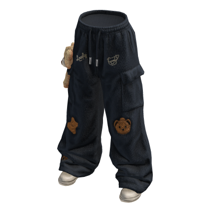 Teddy Cargo Pants w/Boots (Blue)