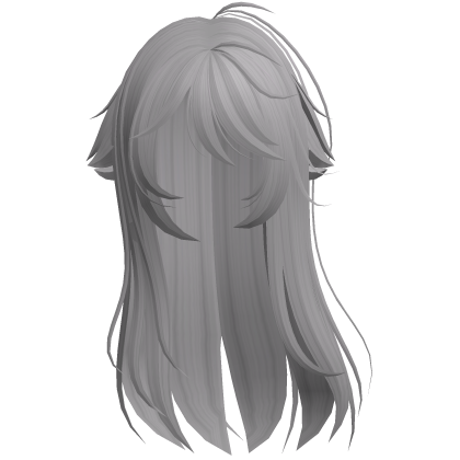 Gray Shy Moe Cat Girl Windy Whispy Hair