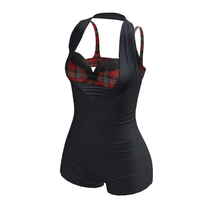 ☆ Runway Tartan Lace & Blue Bodysuit thumbnail