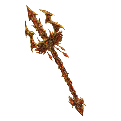 Orange Skull Trident Gold Roblox item