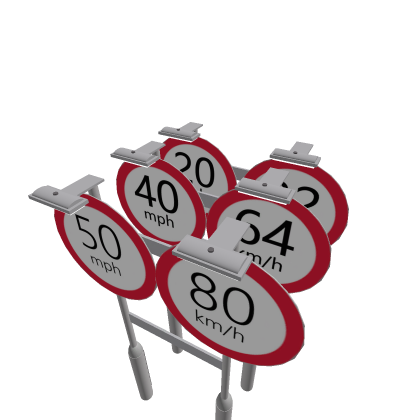 Speed limit signs