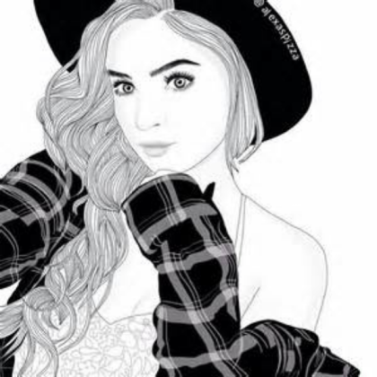 Country Girl Outline Roblox decal