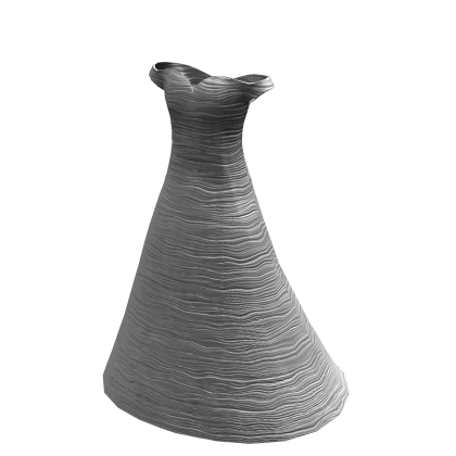 White Wavy Layers Gala Dress thumbnail