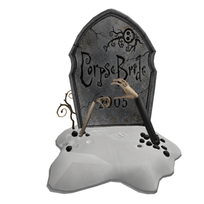 Corpse Bride Snowy Tombstone v2 Roblox item