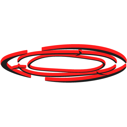 Glowing Ripple Halo Black Red