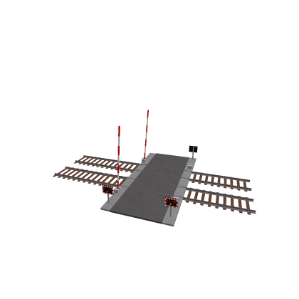 British railroad crossing