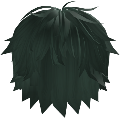 Dark Green Spiky Messy Fringe Hair Roblox item