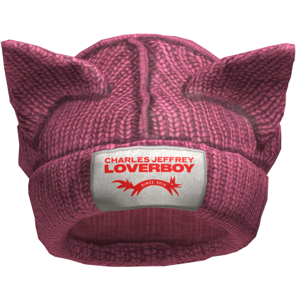 Pink Bunny Ears Beanie
