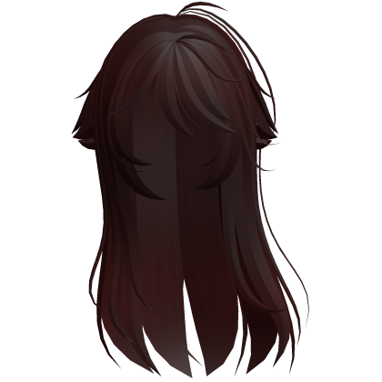 Dark Red Shy Moe Cat Girl Windy Whispy Hair Roblox item