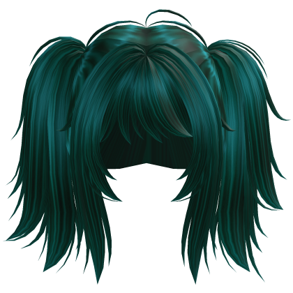 Cute High Pigtail Hair (Korblox/ Teal)