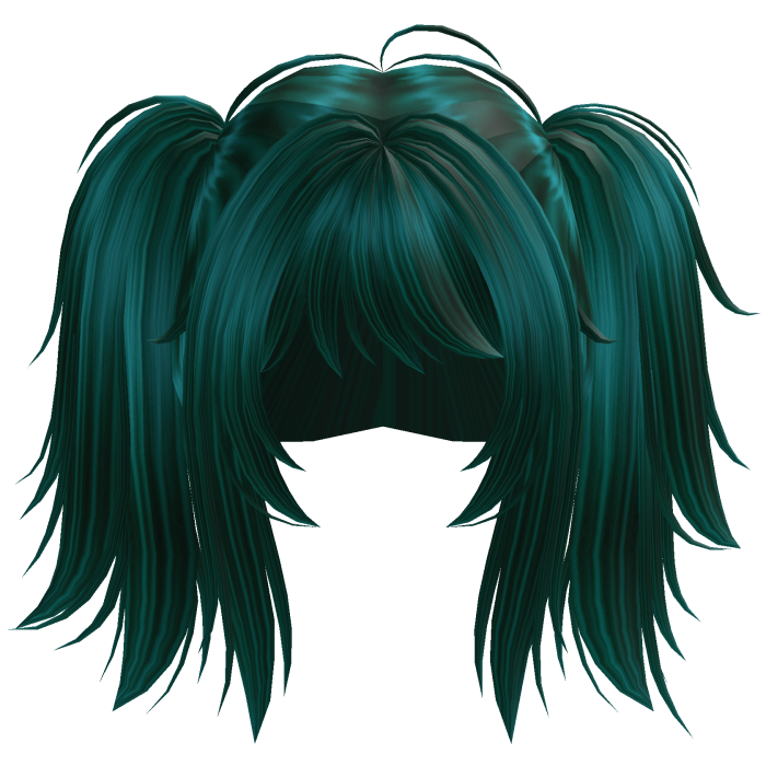 Cute High Pigtail Hair (Korblox/ Teal)